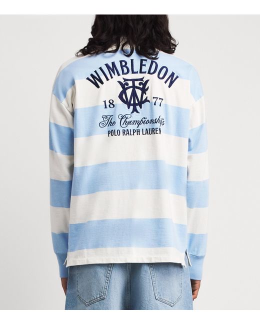 Polo Ralph Lauren Blue X Wimbledon Cotton Rugby Shirt for men