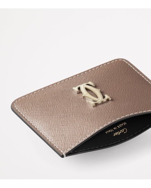 Cartier Natural Leather C De Simple Card Holder