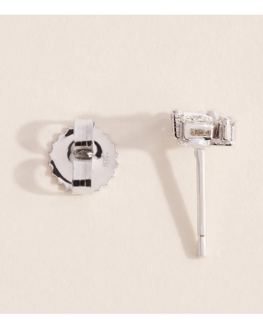 Suzanne Kalan Natural And Diamond Princess Cluster Stud Earrings