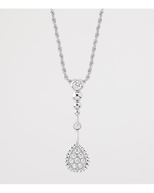 Boucheron White And Diamond Serpent Bohème Solarité Pendant Necklace