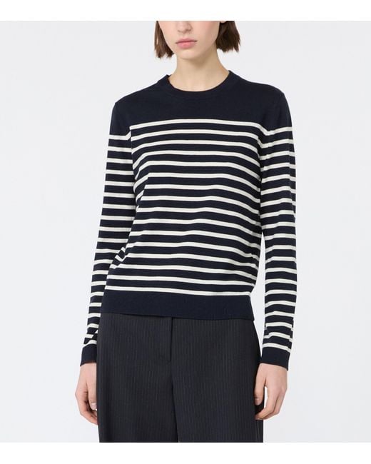 Weekend by Maxmara Blue Stripe Sweater