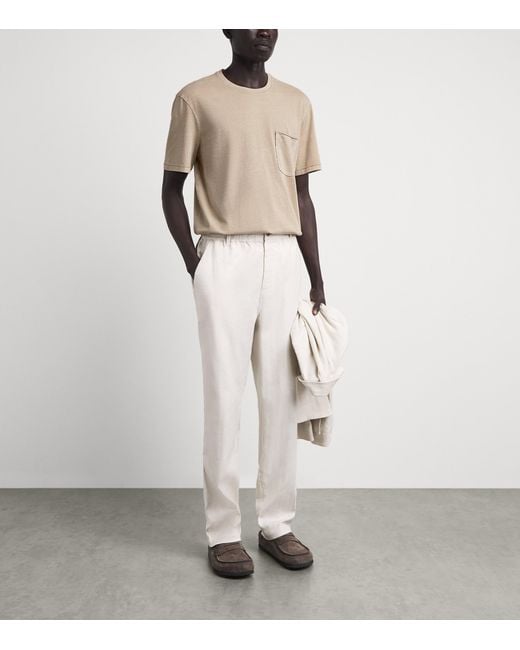 PAIGE White Cotton Ramirez T-Shirt for men
