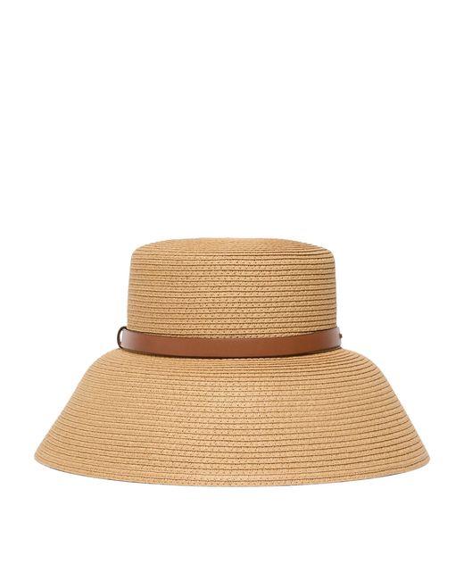 Max Mara Natural Wide-Brim Hat