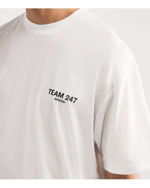 REPRESENT 247 White Team 247 T-Shirt for men