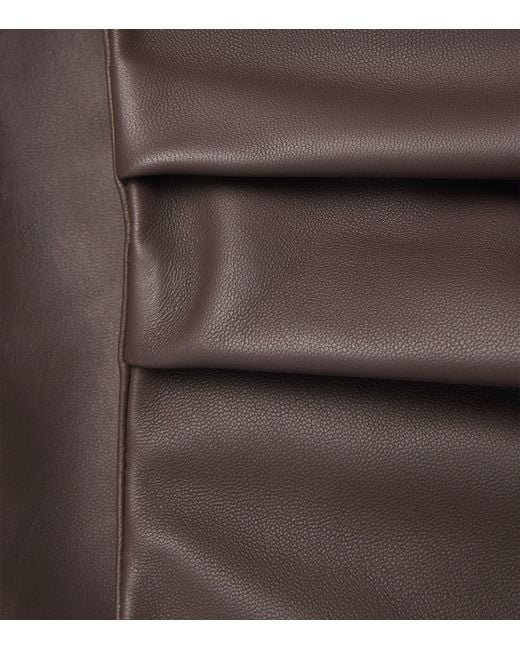 Arma Brown Lambskin Dahlia Bomber Jacket