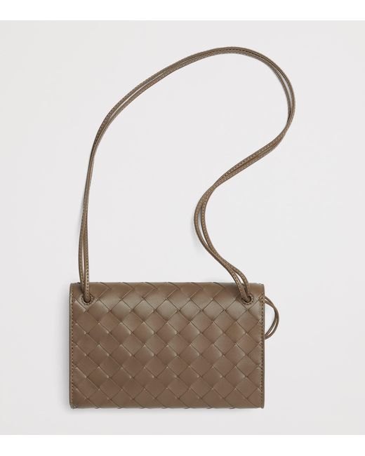 Bottega Veneta Metallic Leather Intrecciato Andiamo Shoulder Bag