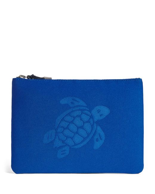 Vilebrequin Blue Neoprene Zipped Pool Pouch