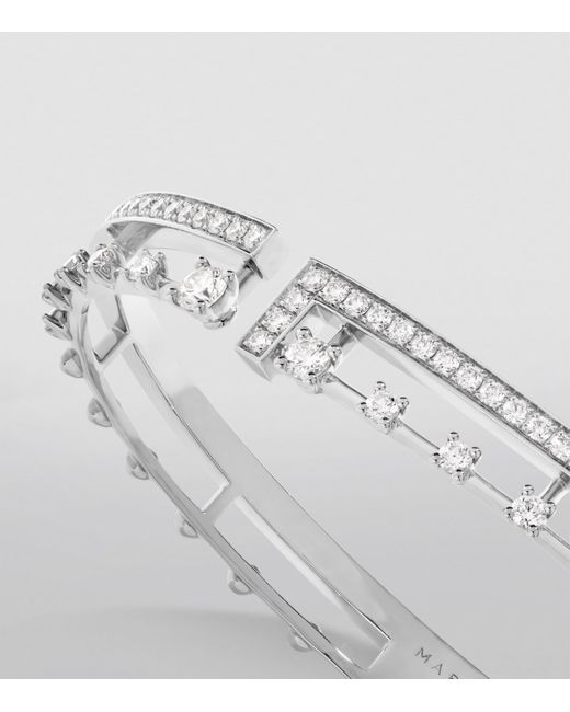 Marli New York Metallic Large And Diamond Avenues Bangle