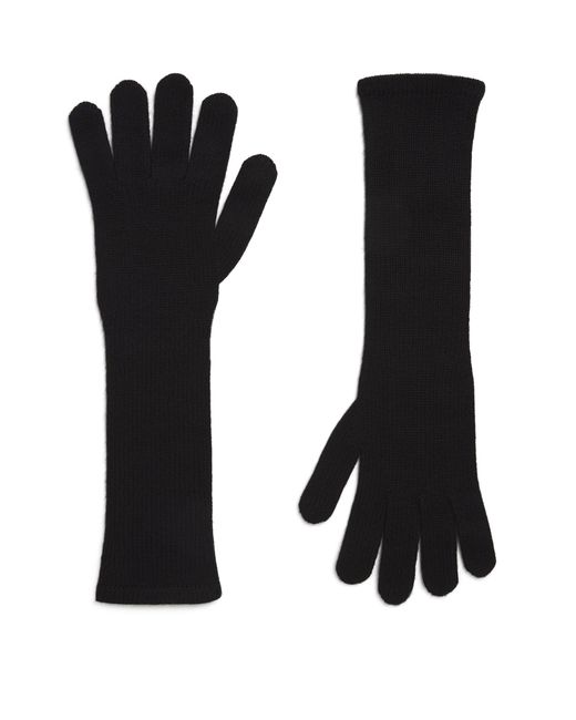 Max Mara Black Cashmere Gloves