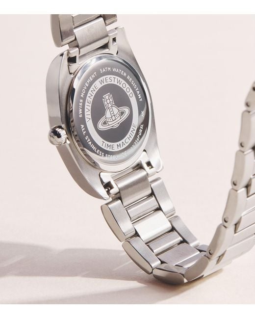 Vivienne Westwood Pink Stainless Steel Tavistock Watch