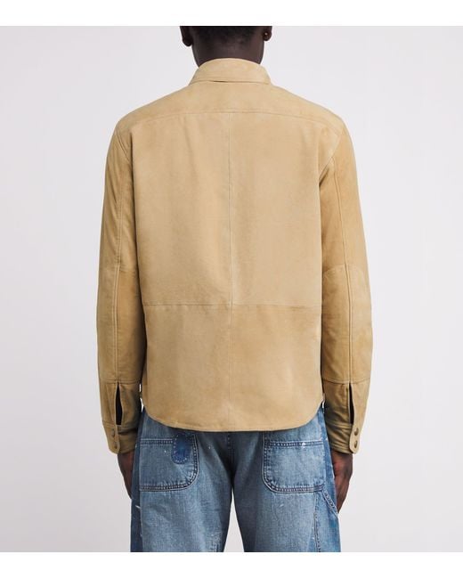 Polo Ralph Lauren Natural Suede Overshirt for men