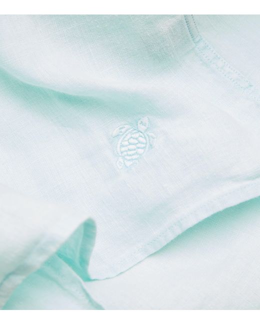 Vilebrequin Blue Linen Charli Shirt