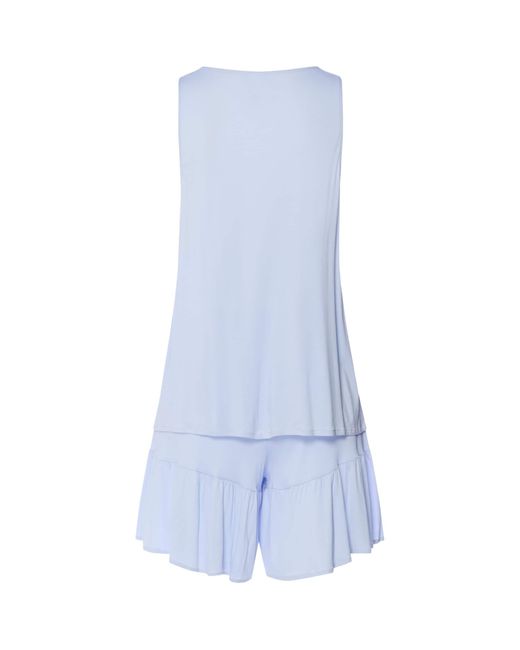 Hanro Blue Modal Isabella Short Pyjama Set