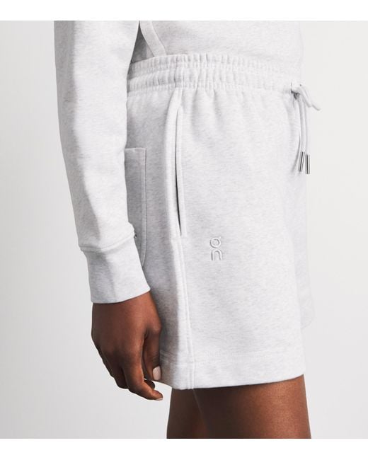 On Shoes White Cott Club Collective Shorts