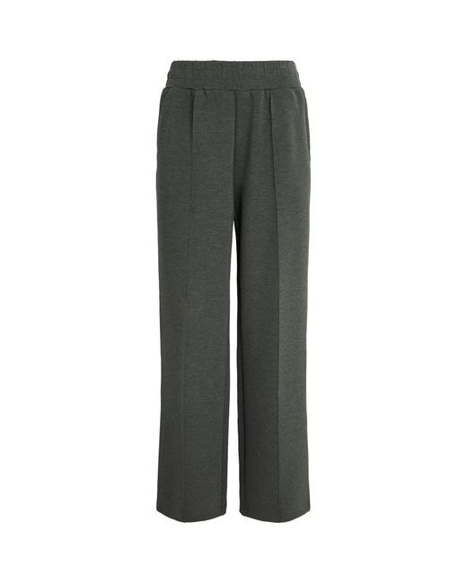 Varley Gray Doublesoft Wide-Leg Sweatpants