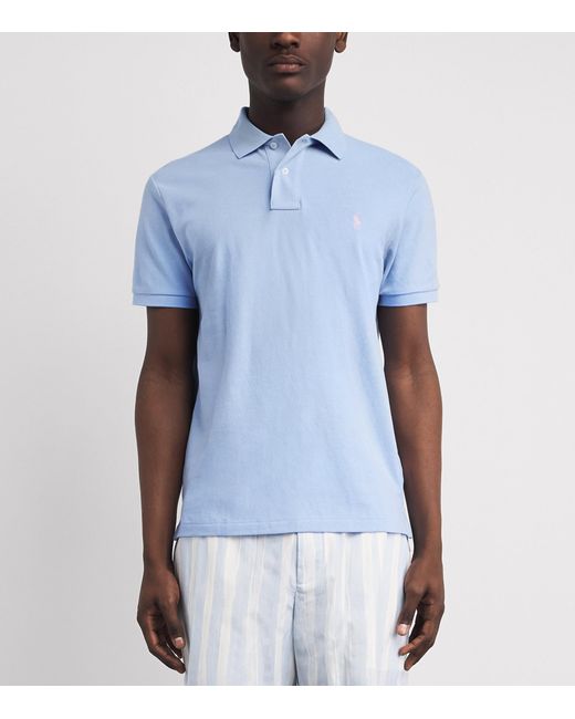 Polo Ralph Lauren Blue Cotton Mesh Classic-Fit Polo Shirt for men