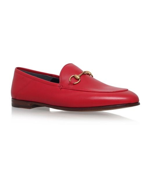 red loafers gucci