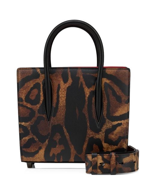 Christian Louboutin Black Mini Paloma Leather Top-Handle Bag
