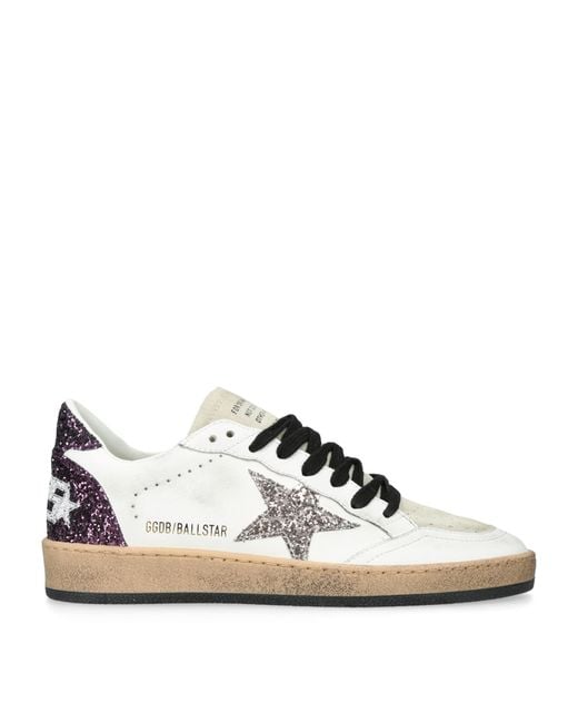 Golden Goose Deluxe Brand White Suede Ballstar Sneakers