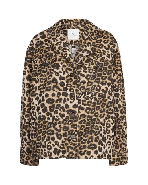 Anine Bing Multicolor Cotton-Blend Flynn Jacket