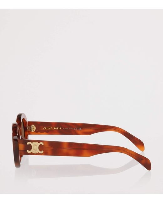 Céline Brown Triomphe Cl40194U Oval Sunglasses