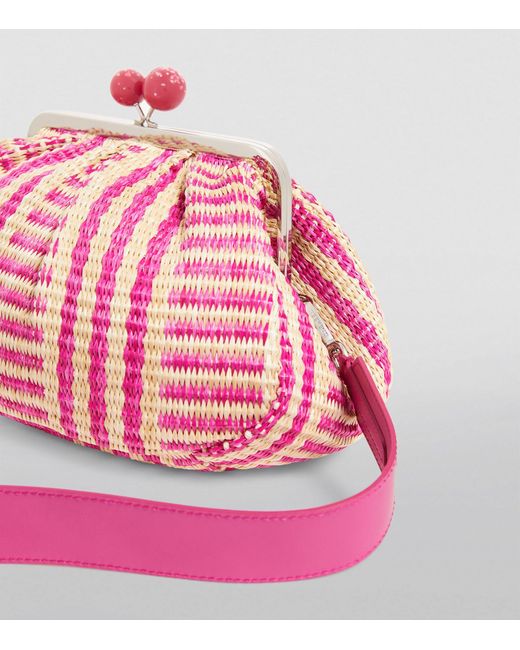 Weekend by Maxmara Pink Medium Jacquard Pasticcino Clutch Bag