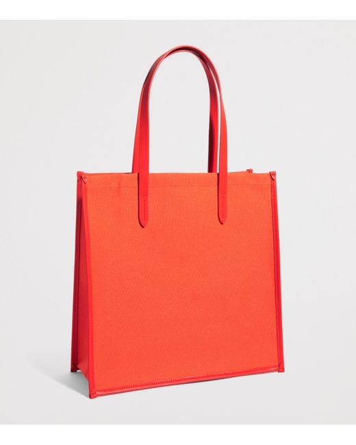 Harrods Red Cotton Jam Condiments Shopper Bag