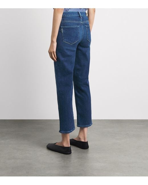 PAIGE Blue Mason Ankle Straight Jeans