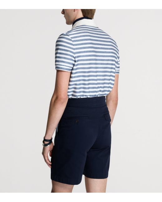 Dunhill Blue Cotton Polo Shirt for men