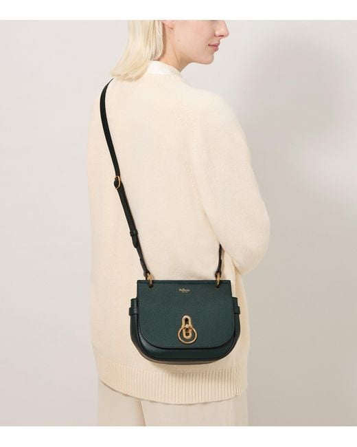 Mulberry Green Small Leather Amberley Cross-Body Bag