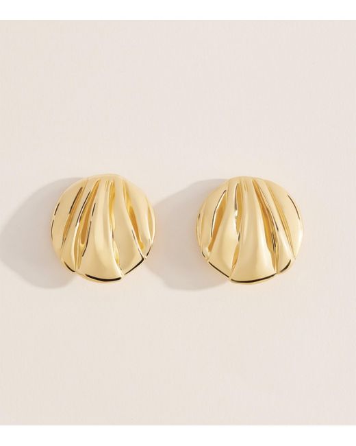 Chloé Natural Pleats Clip-On Earrings