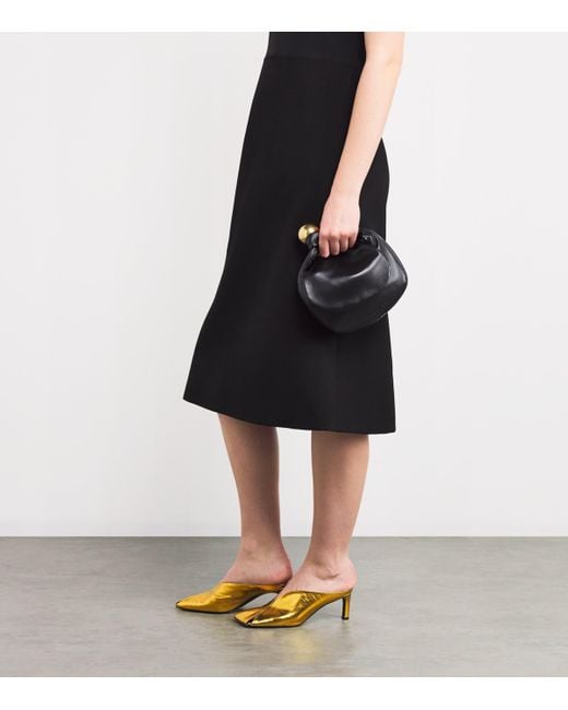Jil Sander Black Leather Sphere Top-Handle Bag