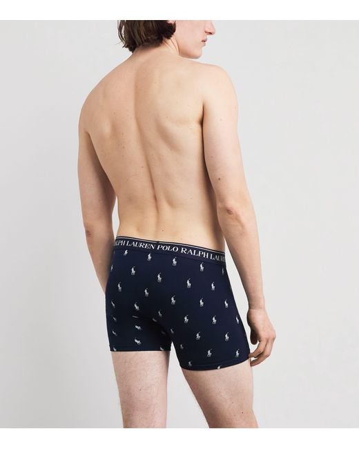 Polo Ralph Lauren Red Stretch-Cotton Boxer Briefs for men