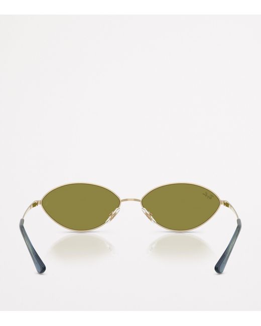 Ray-Ban Green Rb3757 Kai Bio-Based Oval Sunglasses