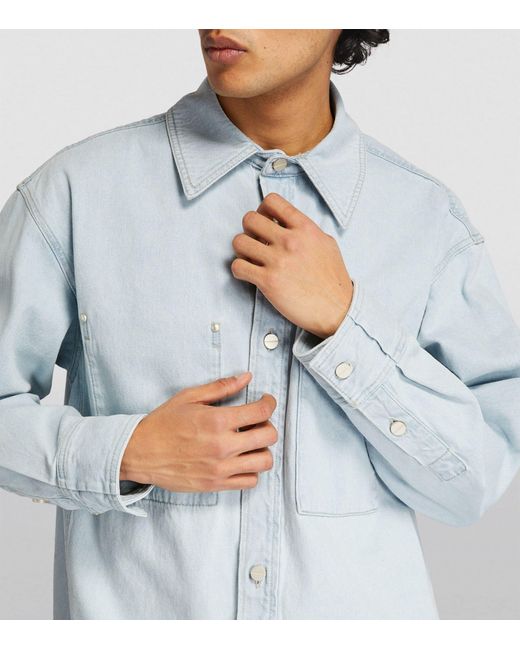 Wooyoungmi Blue Denim Overshirt for men
