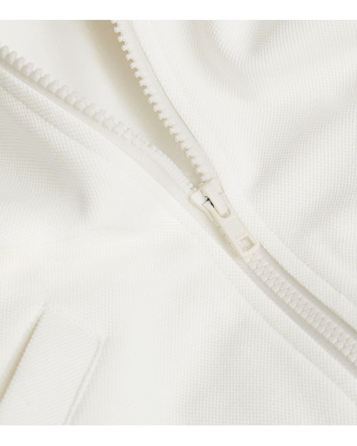 The Upside White Organic Cotton Bounce Quinn Bomber Jacket