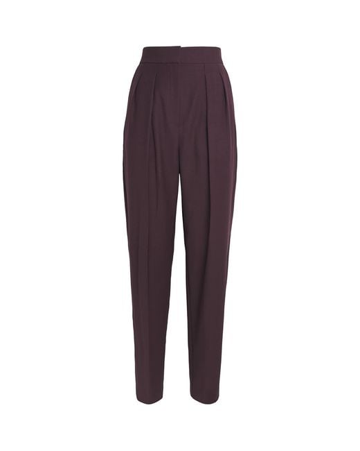 Roksanda Purple Satin Ragosta Tailored Trousers