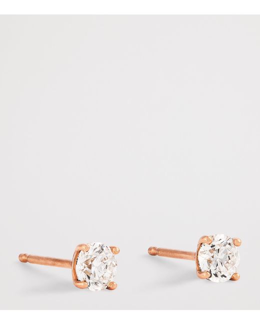 Harrods White And Diamond Stud Earrings
