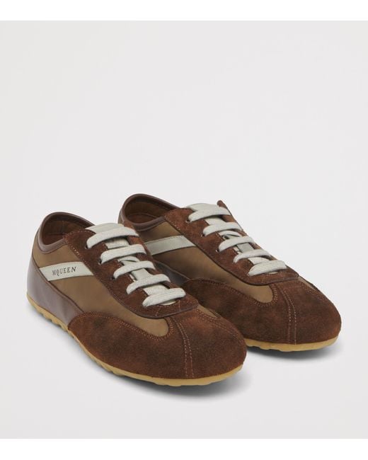 McQueen Brown Suede Boxe Sneakers