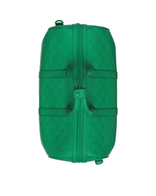 Gucci Green Medium Rubber-effect Duffle Bag