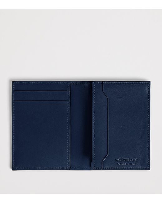 Montblanc Black Calfskin Meisterstück 4Cc Bifold Card Holder for men