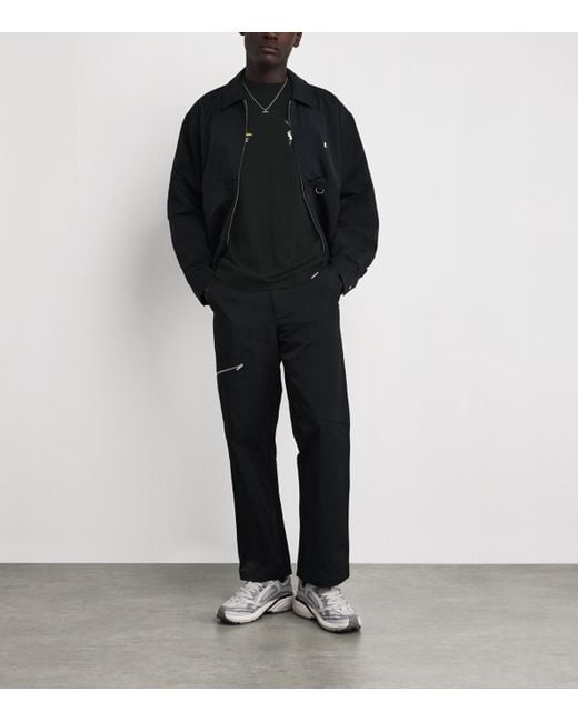 Represent Black Technical Overshirt for men