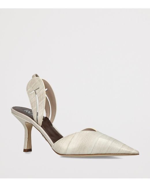 Rodo Metallic Aira Slingback Pumps 75