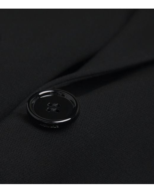 Max Mara Black Virgin Wool Waistcoat