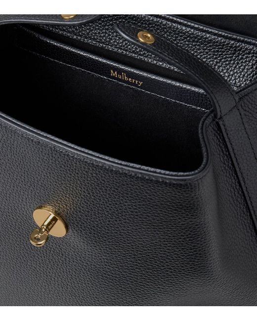 Mulberry Black Mini Leather Bayswater Backpack