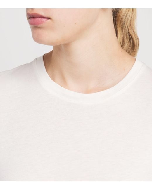 Joseph White Cotton-Silk T-Shirt