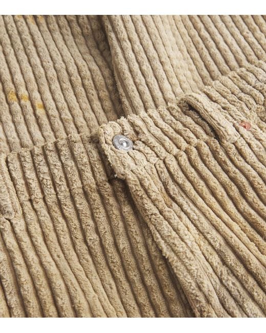 Our Legacy Natural Corduroy Vast Cut Trousers for men