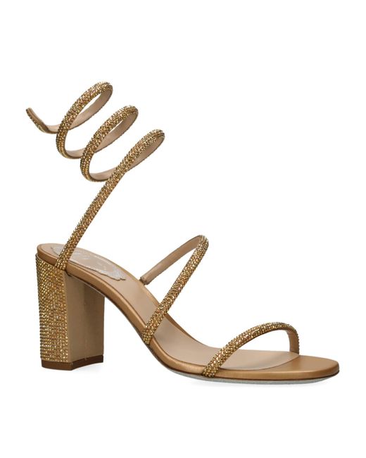 Rene Caovilla Metallic Embellished Cleo Sandals 80
