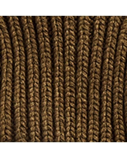 Johnstons Natural Cashmere Ribbed Deerstalker Hat