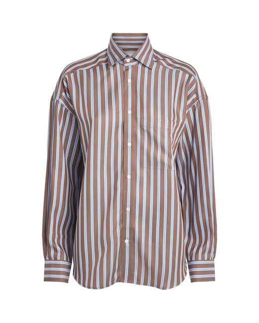 With Nothing Underneath Multicolor Tencel The Weekend Shirt